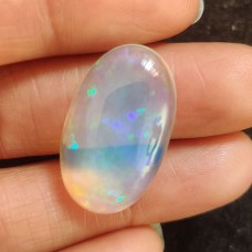 Natural Ethiopian opal 24x14.5mm oval cabochon 12.25 cts natural opal full of fire for jewelry making